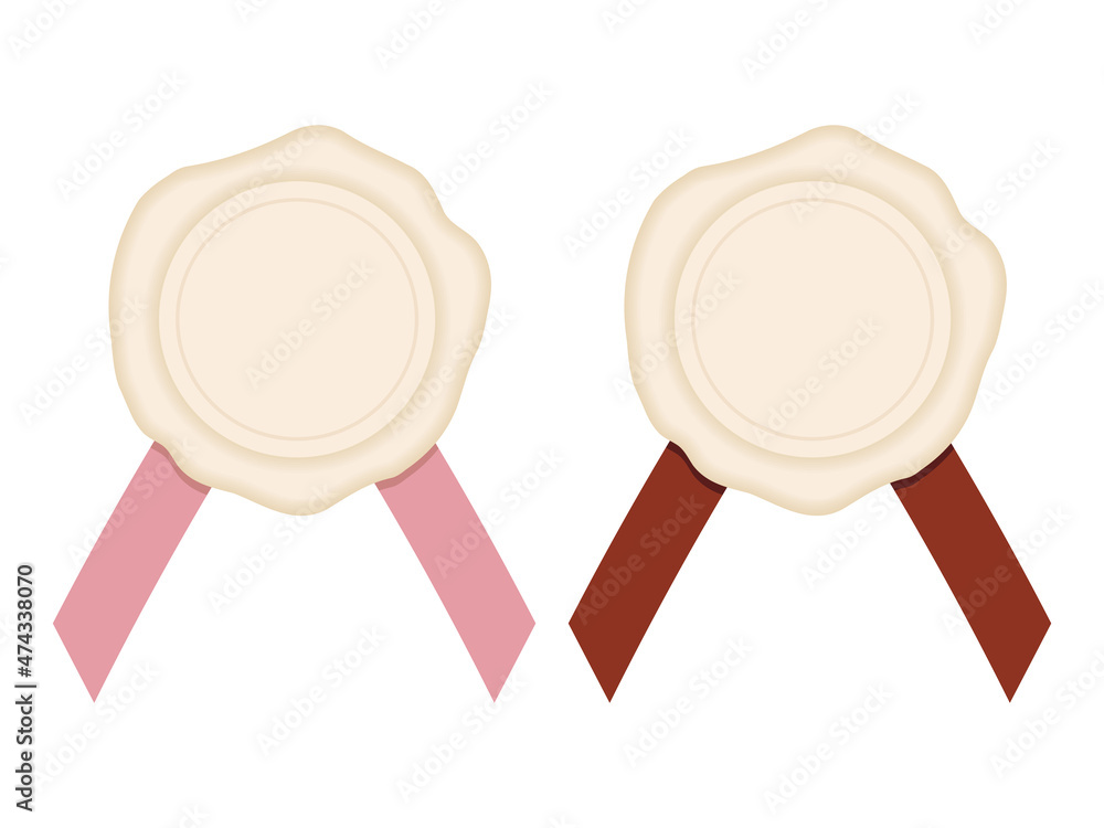 封蝋風のリボン付きラベルのイラスト ホワイトチョコ Stock Vector Adobe Stock 封蝋風のリボン付きラベルのイラスト ホワイトチョコ Stock Vector Adobe Stock