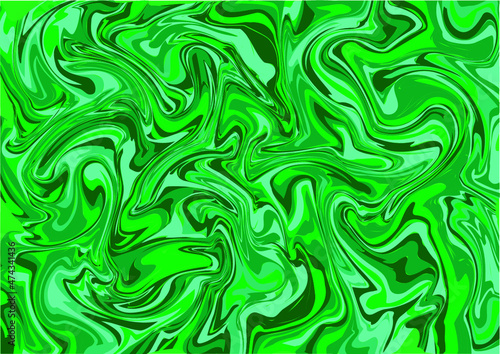 marbled texture of green colors, psychedelic backgrounds in the form of waves, groovy banner