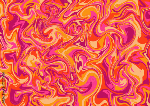 abstract pattern with flames. Red any yellow lava background