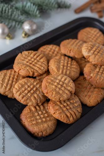 Fresh baked peanut butter cookies