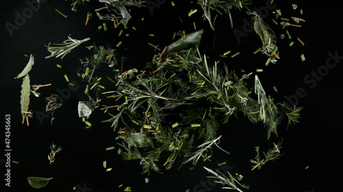 Freeze Motion Shot of Rotat...