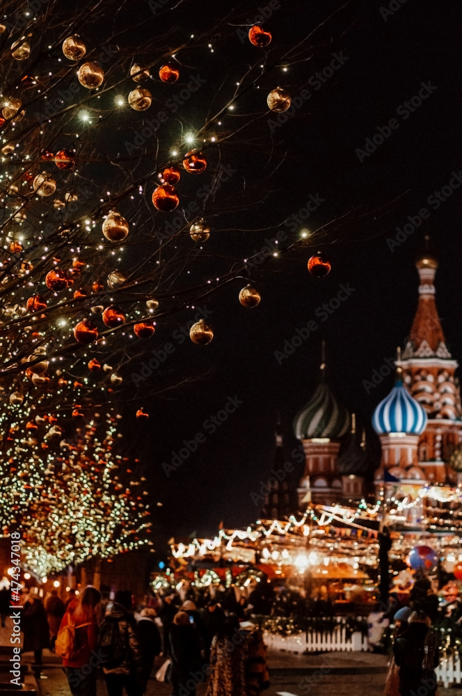 New Year's Red Square in Russia New Year's Red Square in Russia