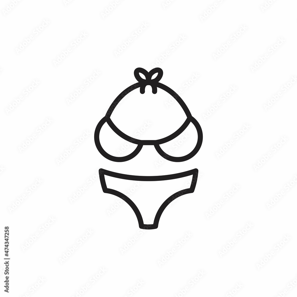Obraz premium BIKINI icon in vector. Logotype