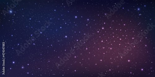 Beautiful galaxy background with nebula cosmos  Stardust and bright shining stars in universal  Vector illustration.