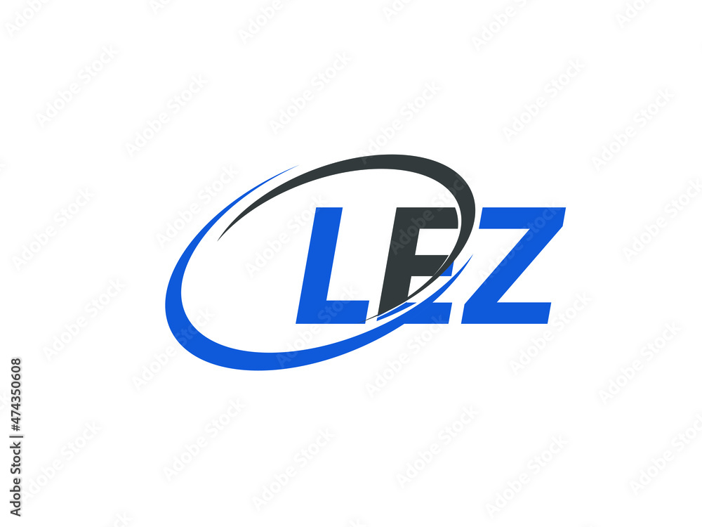 LEZ letter creative modern elegant swoosh logo design LEZ letter creative modern elegant swoosh logo design