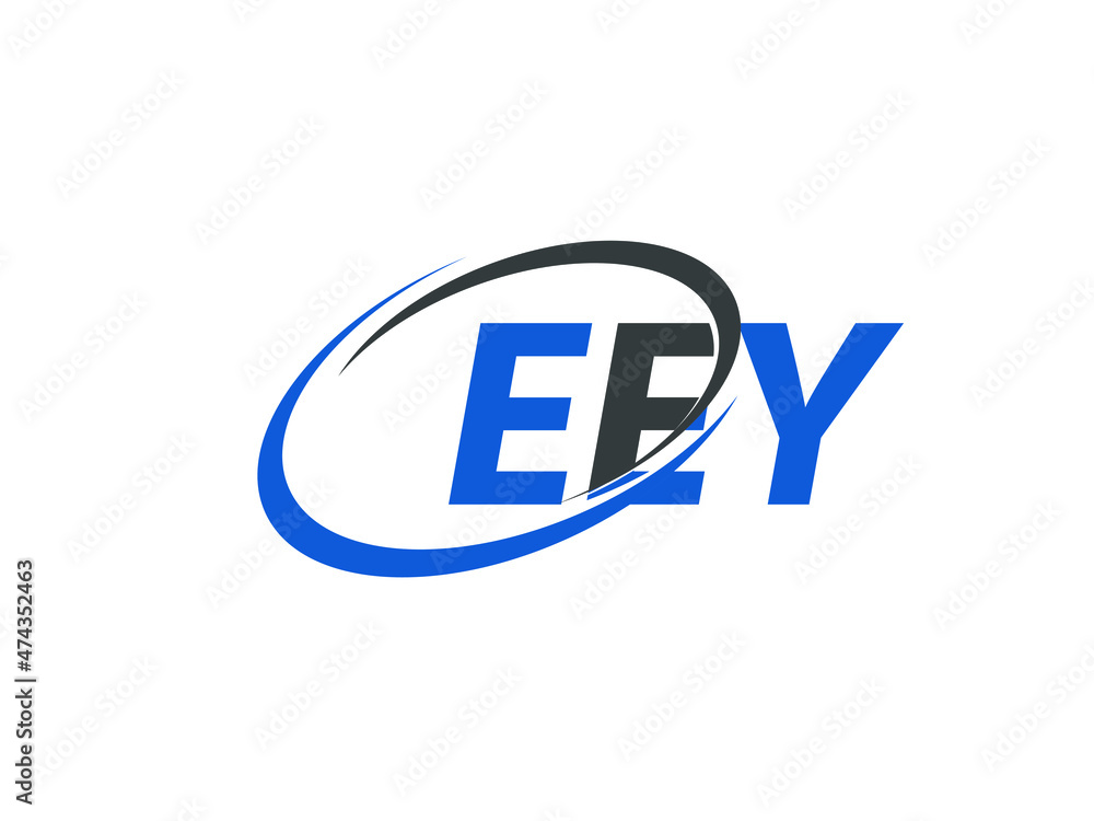 EEY letter creative modern elegant swoosh logo design EEY letter creative modern elegant swoosh logo design