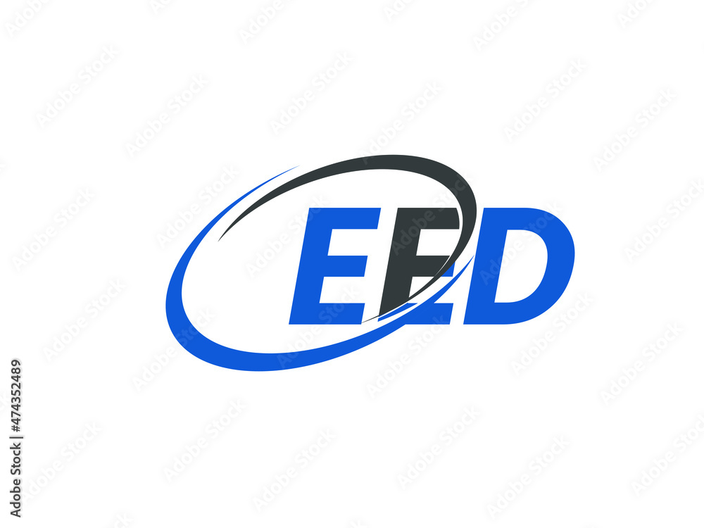 EED letter creative modern elegant swoosh logo design EED letter creative modern elegant swoosh logo design