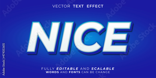 Nice text effect, Editable 3d style text tittle