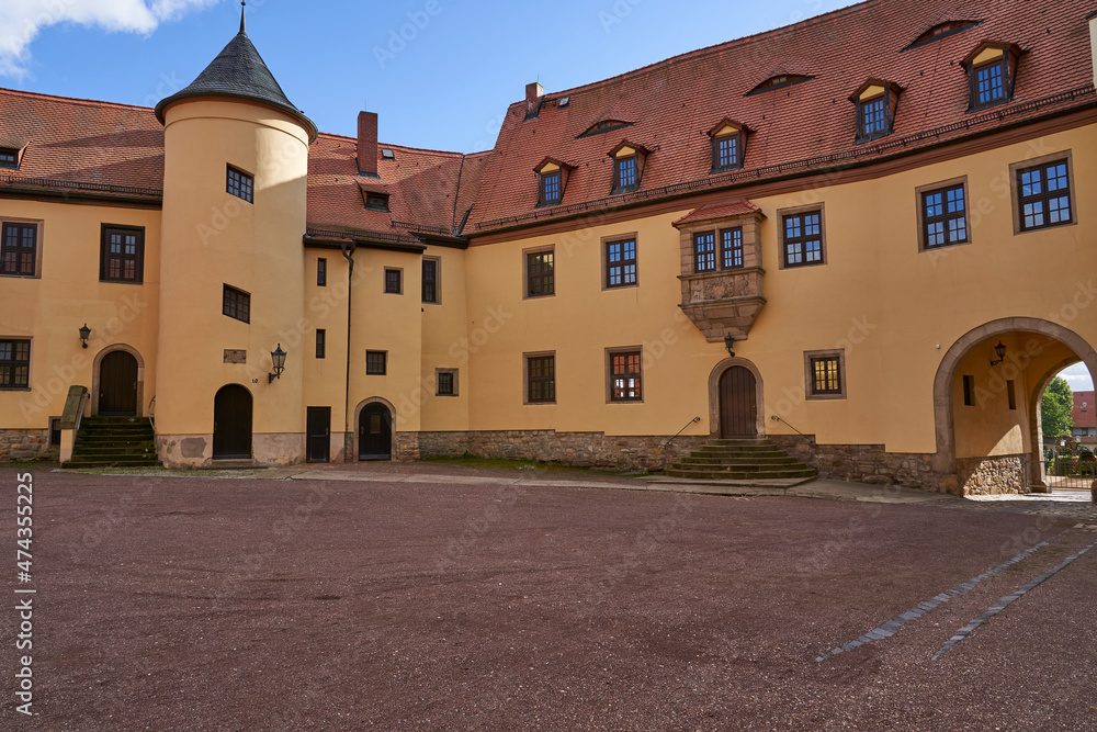 Schloss in der Goethestadt Bad Lauchstädt, Saalekreis, Sachsen-Anhalt, Deutschland