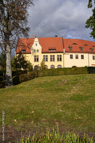 Historische Kuranlagen in der Goethestadt Bad Lauchstädt, Saalekreis, Sachsen-Anhalt, Deutschland