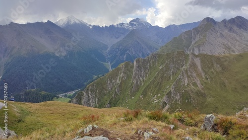 Gerlos alpine road in Austrian alps