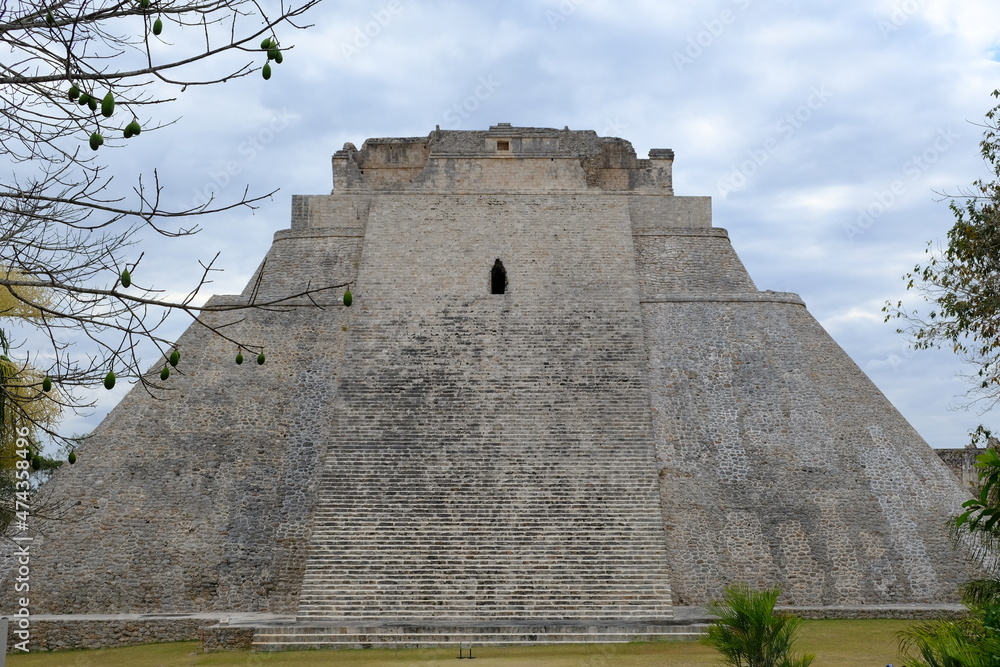 Mexico Uxmal - Pyramid of the Magician - Piramide del Adivino