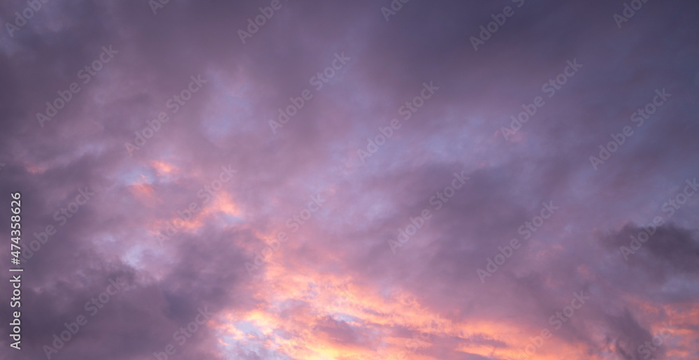 sky with clouds in fantasy tone