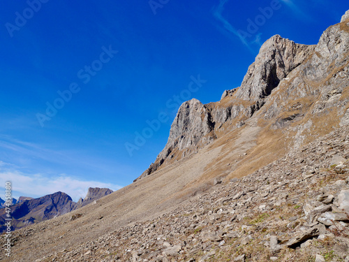 Rocky landscape on the hike to Alvier. St. Gallen, Switzerland. © Maleo Photography