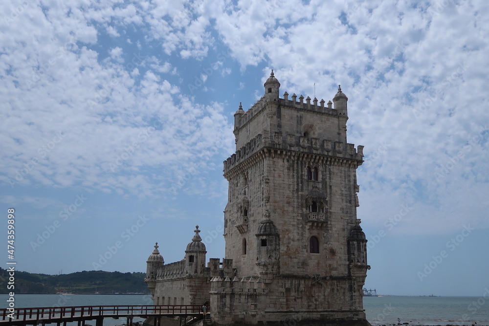 Lisbon, Portugal : Torre de Belem (Belem Tower or Tower of St Vincent) Belem district, Lisbon, Portugal, Unesco World Heritage Site