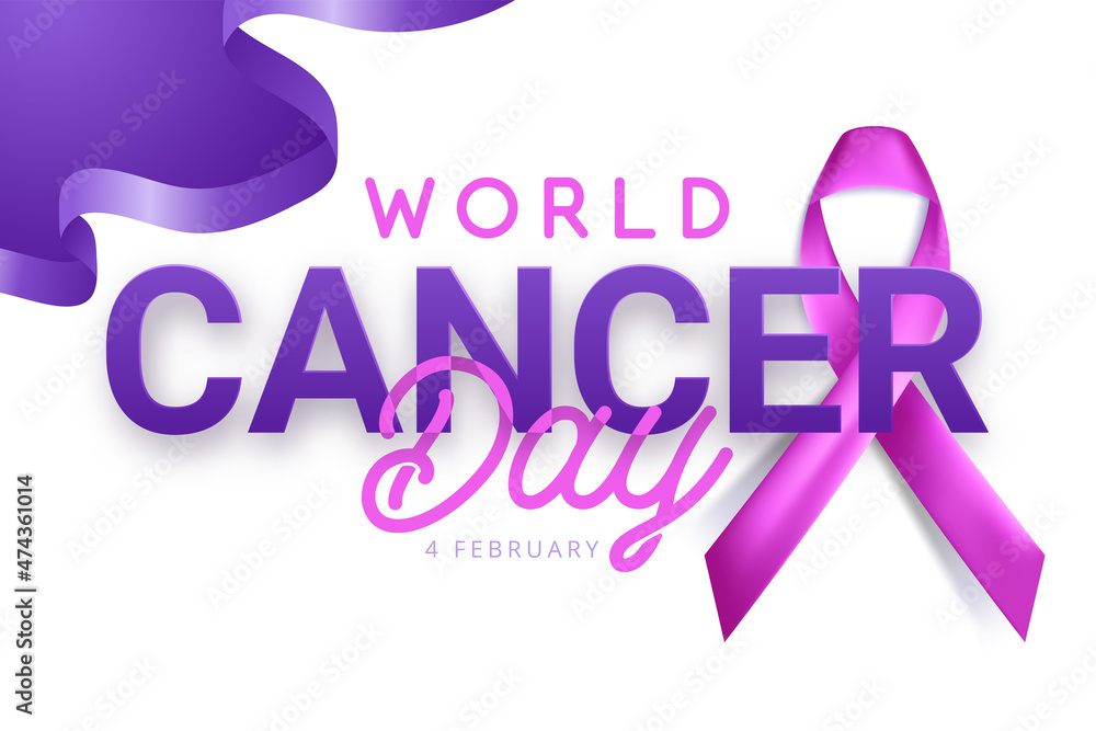 World cancer awareness day concept banner