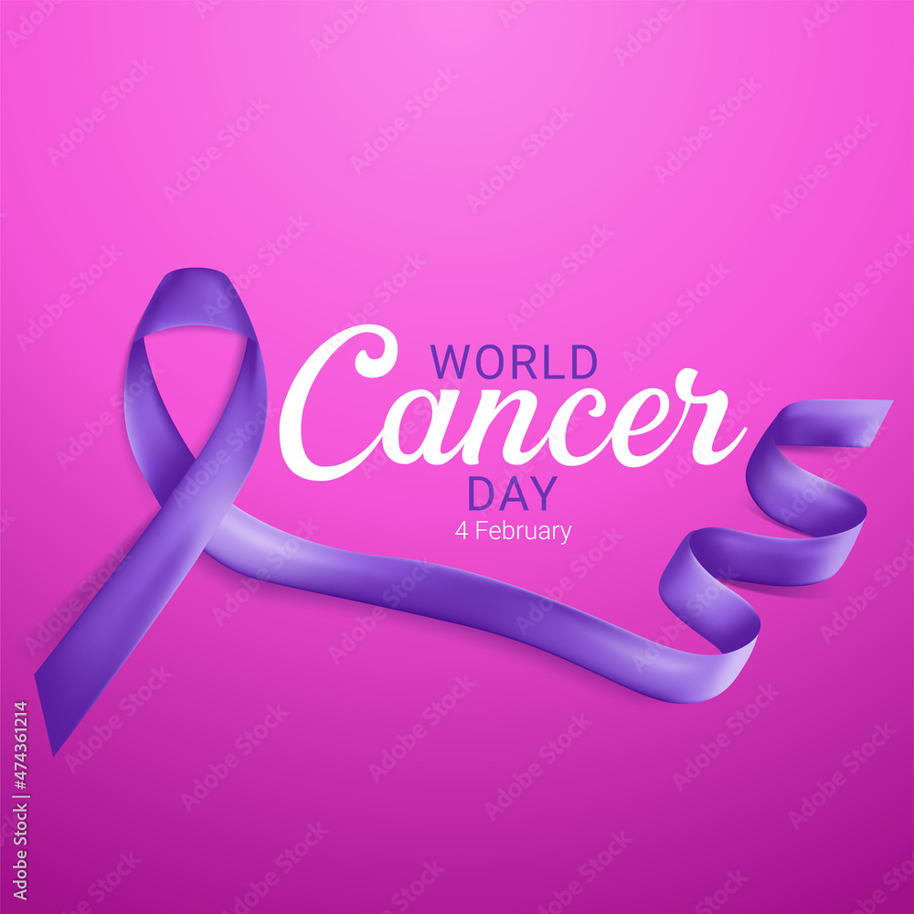 World cancer awareness day concept banner World cancer awareness day concept banner