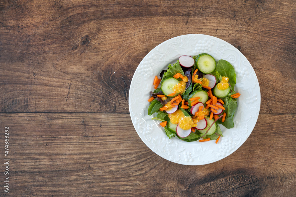 Healthy Salad with Room for Copy Healthy Salad with Room for Copy