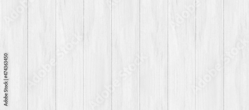 White gray wood color texture banner background. Surface light clean of table top view. Natural patterns for design art work and interior or exterior. Grunge old white wood board wall pattern.