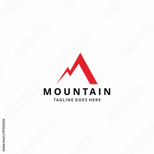 Abstract Mountain Logo Illustration  Mountain Logo graphic design