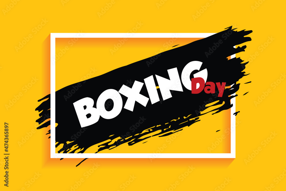 PrintBoxing day sale template vector - obrazy, fototapety, plakaty 