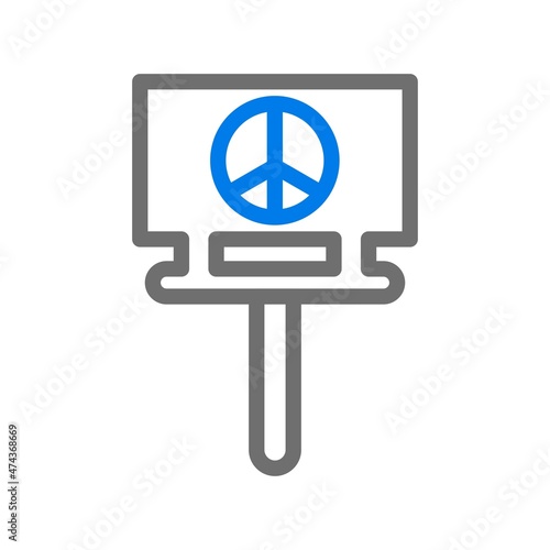 Activism Line Blue Vector Icon Design