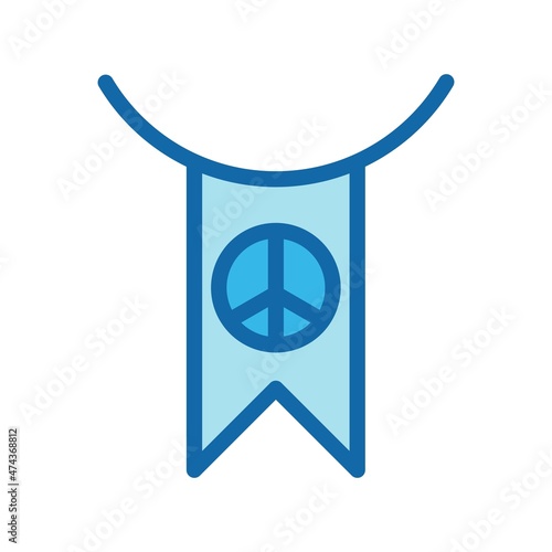 Activism Line Filled Blue Vector Icon Design