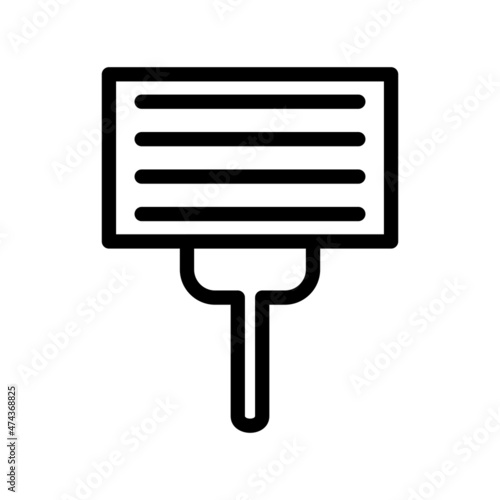 Protest Line Vector Icon Design