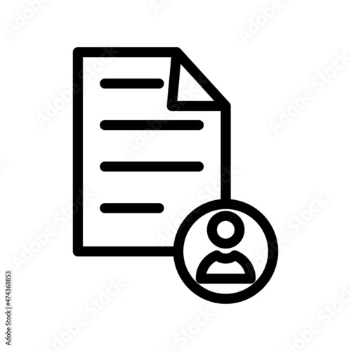 Petition Line Vector Icon Design