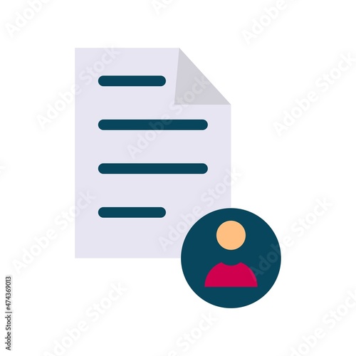 Petition Flat Vector Icon Design
