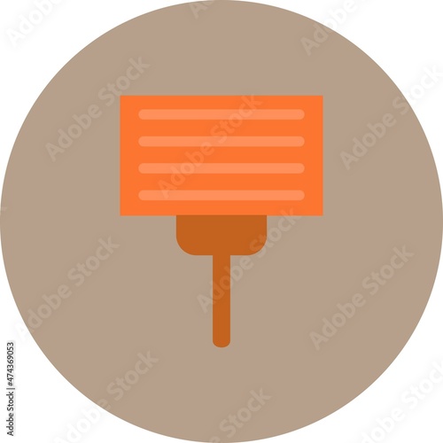 Protest Flat Circle Vector Icon Design