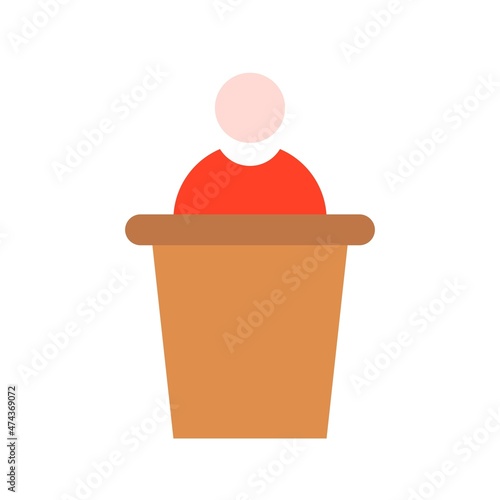 Debate Flat Vector Icon Design