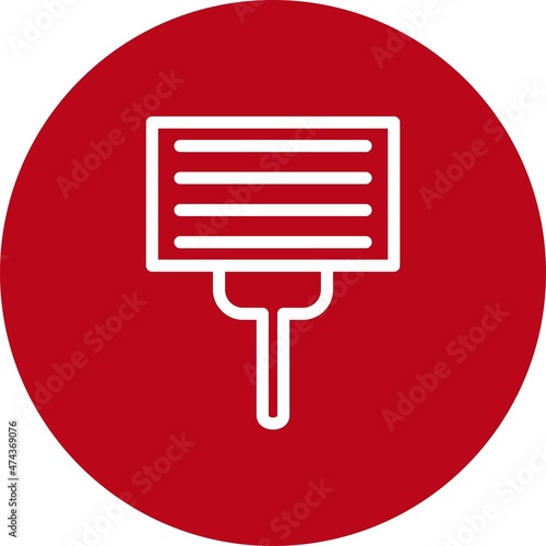 Protest Line circle Vector Icon Design