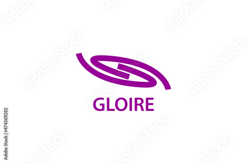 gloire logo inspired by the number 6 arranged in opposite directions