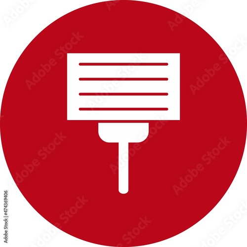Protest Glyph Circle Vector Icon Design