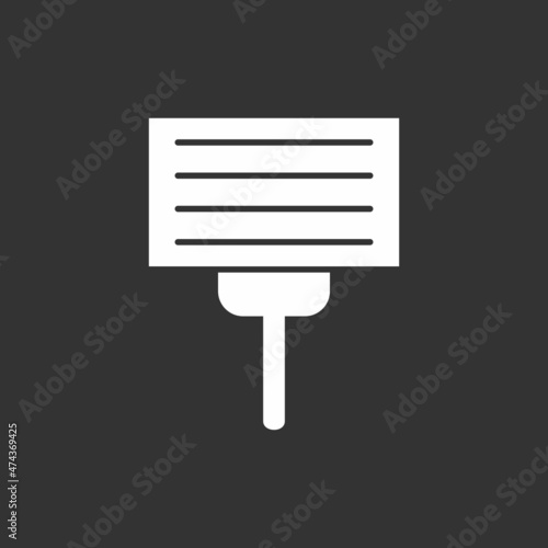  Protest Glyph Inverted Vector Icon Design