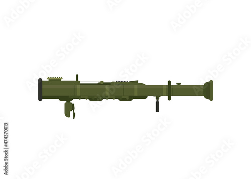 rocket propelled grenade launcher isolated on white