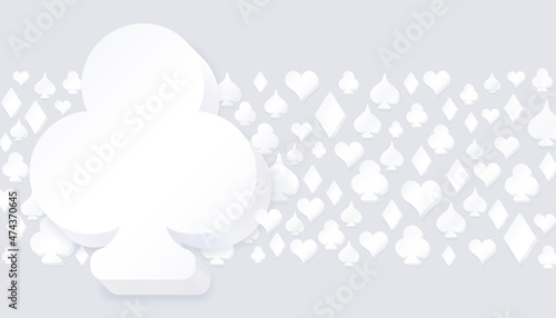 Photography Vector illustration of playing cards suit symbols background.