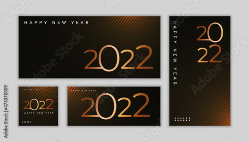 new year themed social media post design