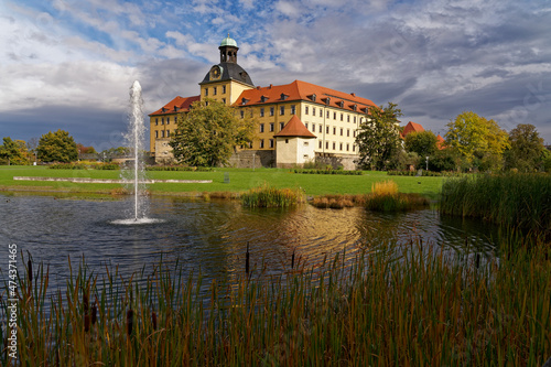 Schloss und Schlosspark Moritzburg in Zeitz, Burgenlandkreis, Sachsen-Anhalt, Deutschland