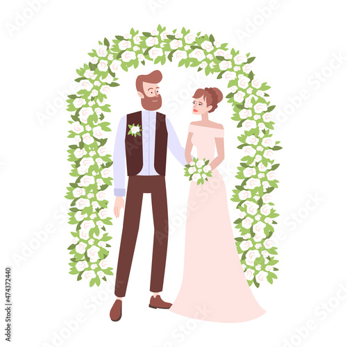 Bride Groom Arch Composition