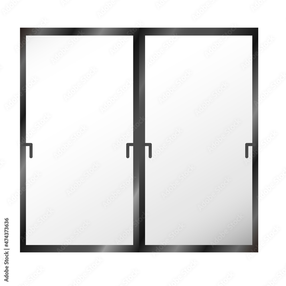 窓ガラスのイラスト 窓ガラスのイラスト