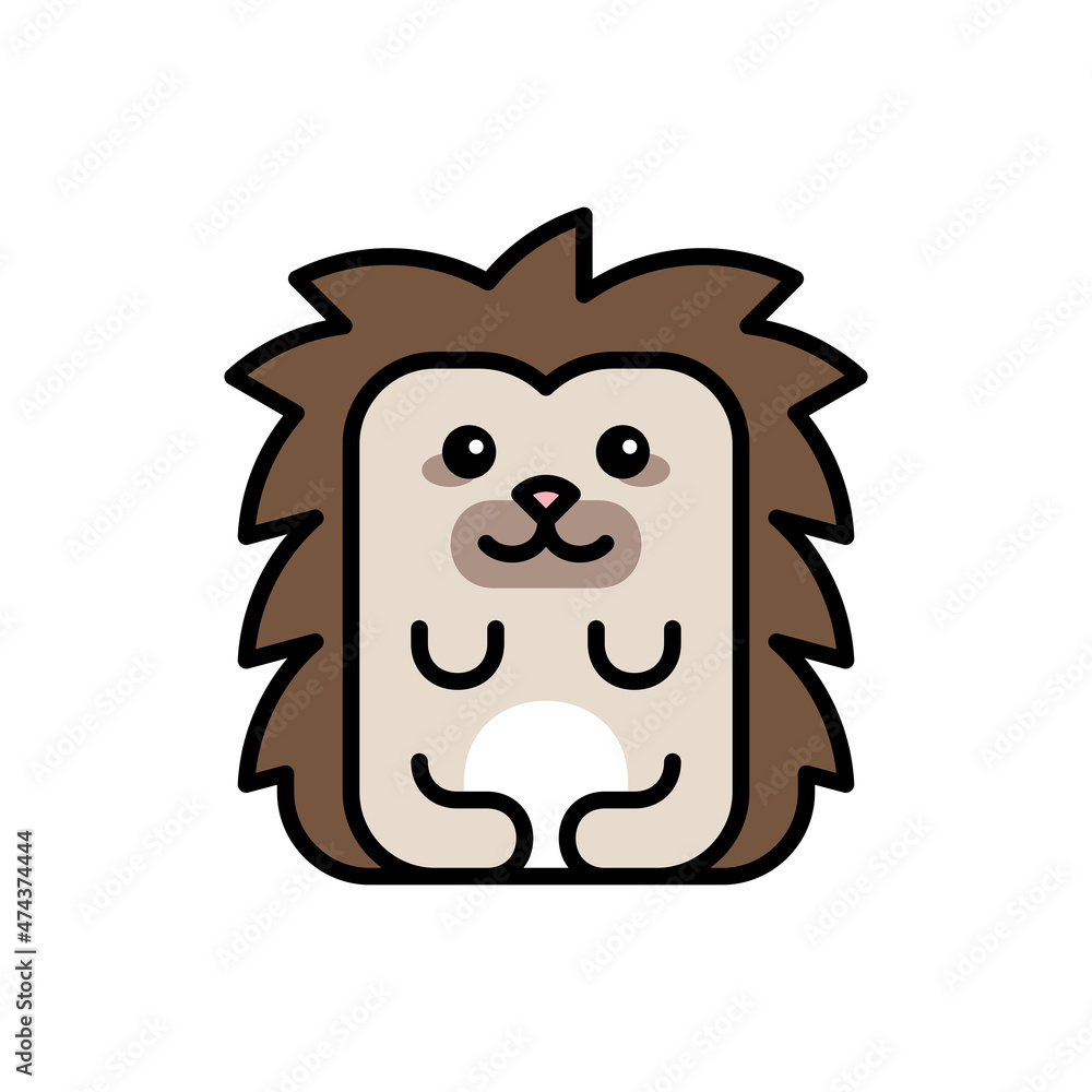 Hedgehog icon. Icon design. Template elements. Flat style Hedgehog icon. Icon design. Template elements. Flat style