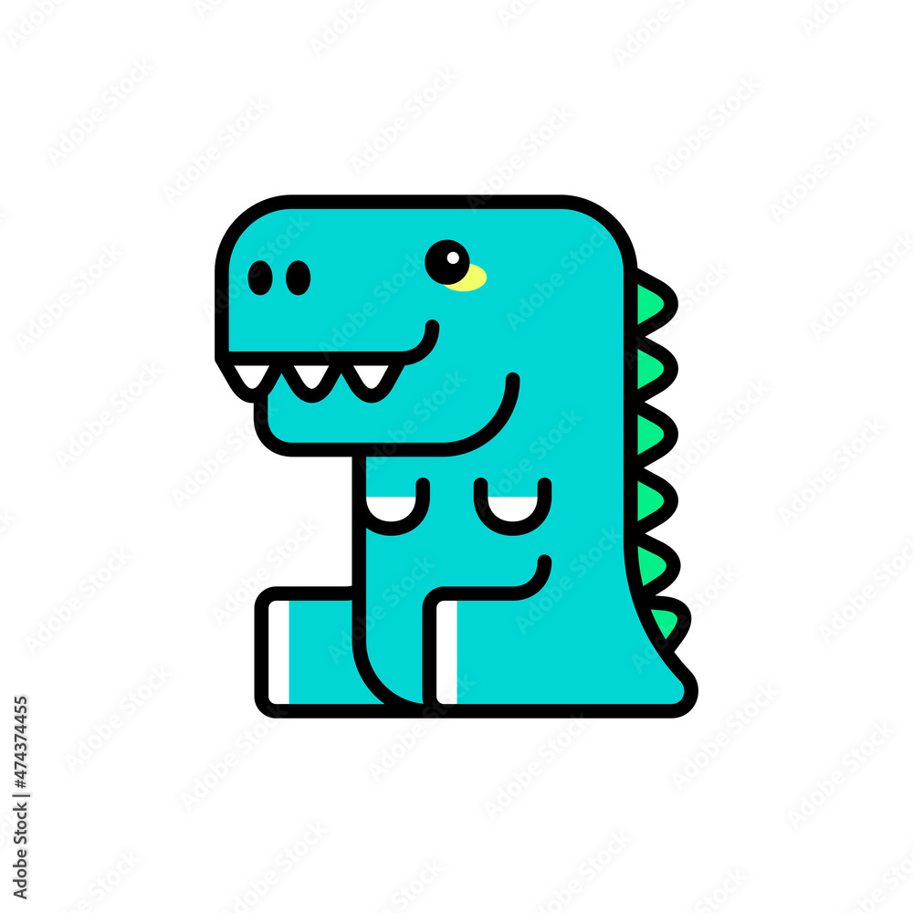 Dinosaur icon. Icon design. Template elements. Flat style Dinosaur icon. Icon design. Template elements. Flat style