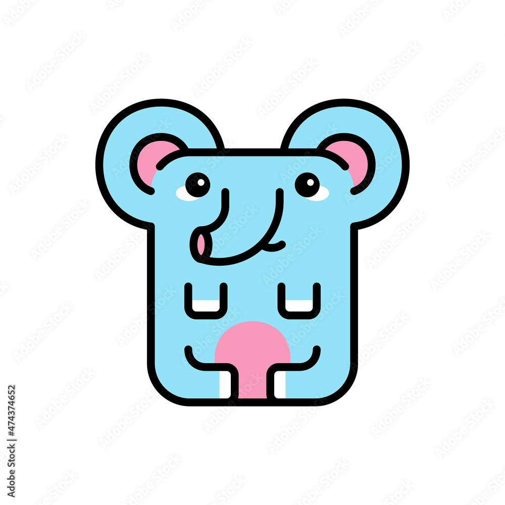 Elephant icon. Icon design. Template elements. Flat style Elephant icon. Icon design. Template elements. Flat style
