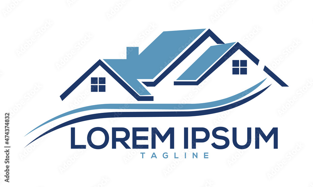 Unique real estate logo Modern and minimalist vector and abstract logo Unique real estate logo Modern and minimalist vector and abstract logo