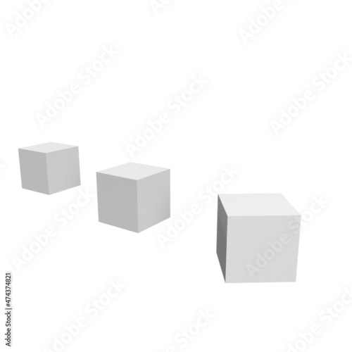 3D Würfel Quadrat Räumlich