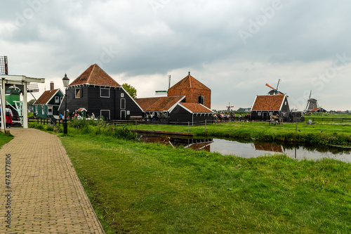 Wallpaper Mural Zaanse Schans windmills  village in Netherlands  Torontodigital.ca