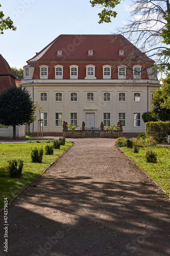 Historische Kuranlagen in der Goethestadt Bad Lauchstädt, Saalekreis, Sachsen-Anhalt, Deutschland © dina