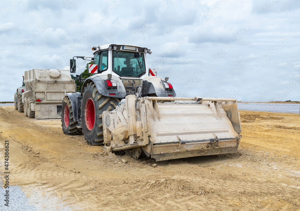Fototapeta premium Tracteur avec 